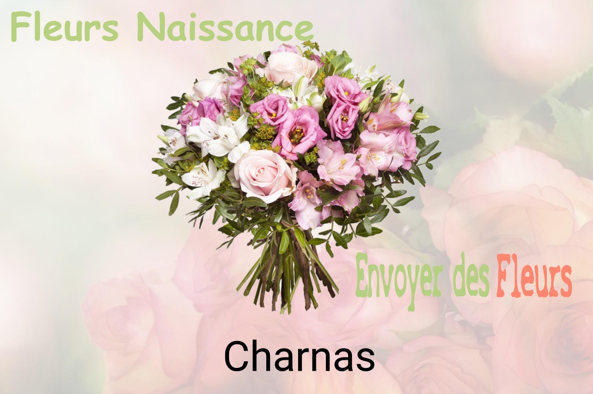 Bouquet de fleurs de naissance livré à Charnas